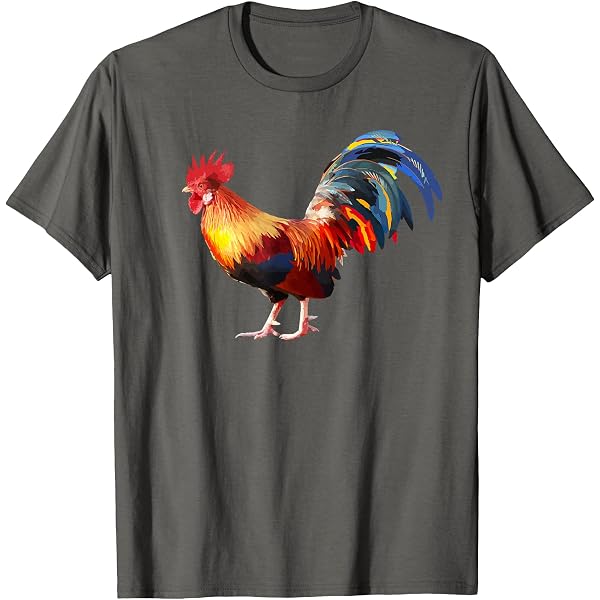 Amazon.com: Rooster Chicken Fig Gockel Hen Chicken T-Shirt